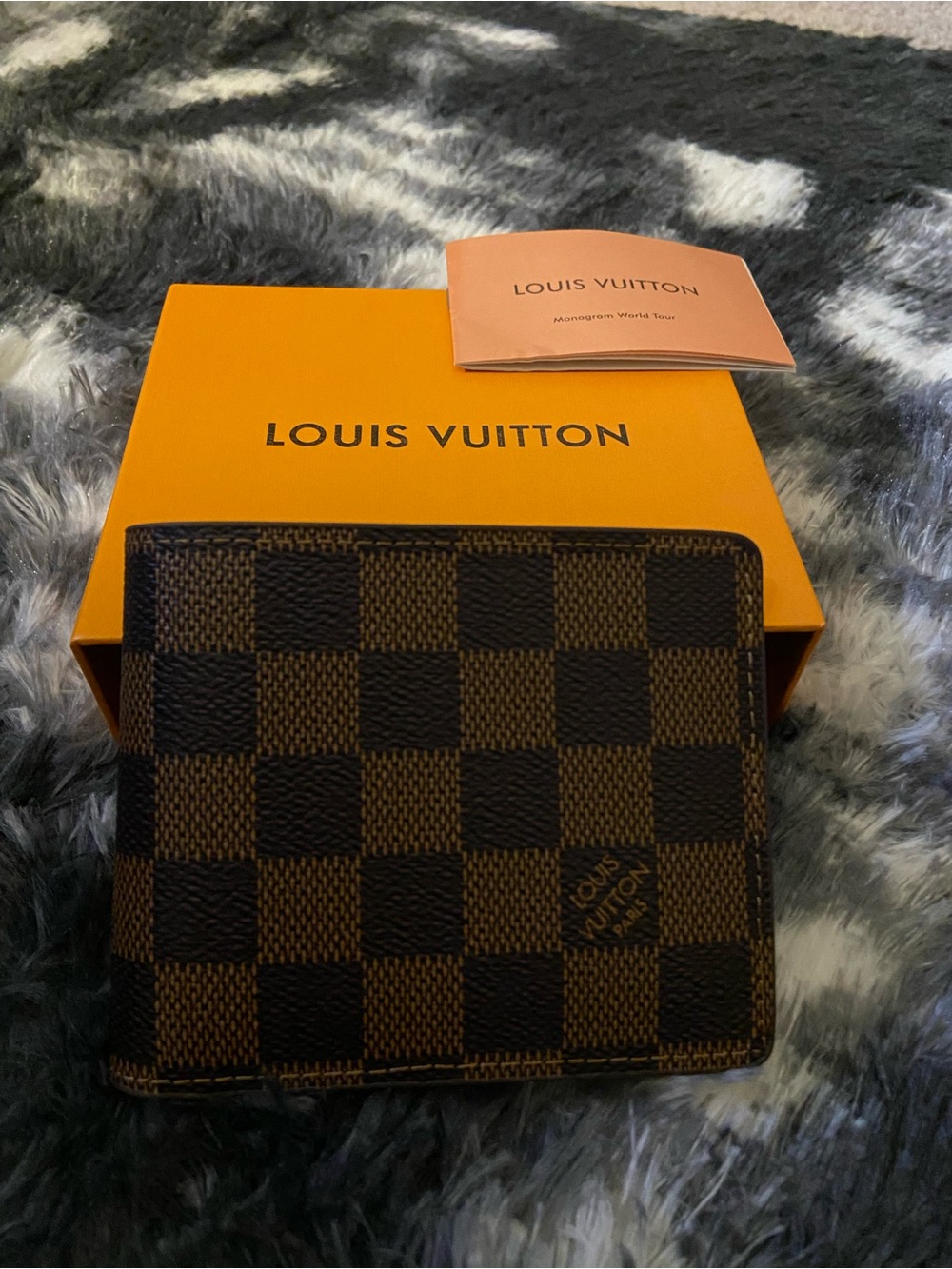 Louis Vuitton Brown Damier Ebene Canvas Bi-Fold Wallet